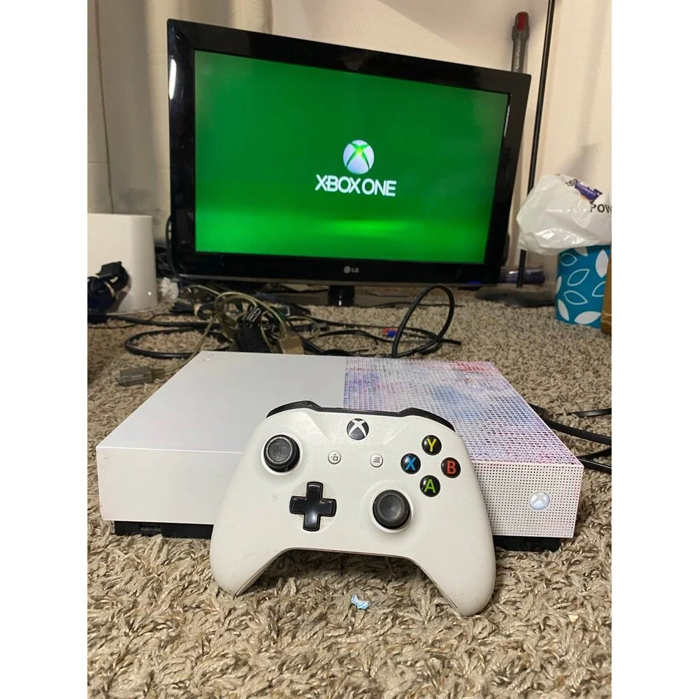 Microsoft Xbox One S All Digital White Console w/ Controller, 1 TB